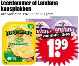 Dirk NL Leerdammer of Landana kaasplakken aanbieding