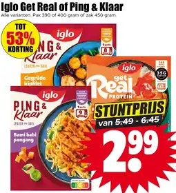 Dirk NL Iglo Get Real of Ping & Klaar aanbieding