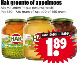 Dirk NL Hak groente of appelmoes aanbieding
