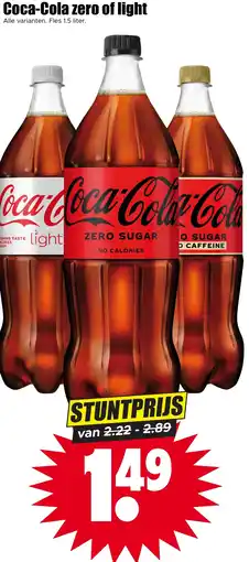 Dirk NL Coca-Cola zero of light aanbieding