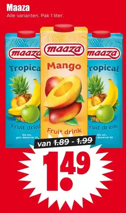 Dirk NL Maaza aanbieding