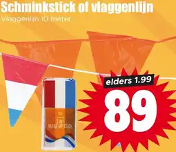 Dirk NL Schminkstick of vlaggenlijn aanbieding