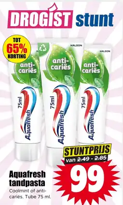 Dirk NL Aquafresh Tandpasta aanbieding