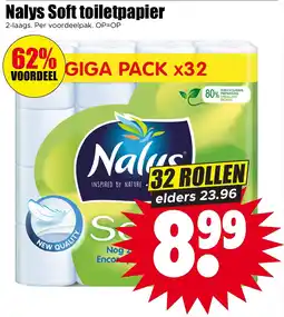 Dirk NL Nalys Soft Toiletpapier aanbieding