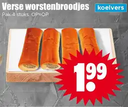 Dirk NL Verse worstenbroodjes koelvers aanbieding
