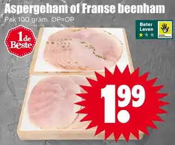 Dirk NL Aspergeham of Franse beenham aanbieding