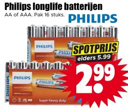 Dirk NL Philips Longlife Batterijen aanbieding