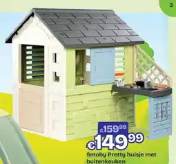 ToyChamp Smoby Pretty huisje met buitenkeuken aanbieding