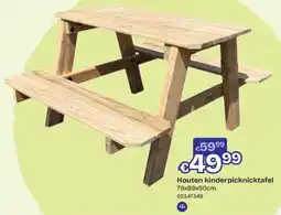 ToyChamp Houten Kinderpicknicktafel aanbieding
