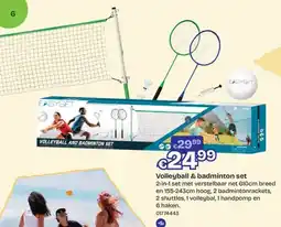 ToyChamp Volleyball & Badminton Set aanbieding