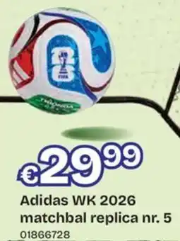 ToyChamp Adidas WK 2026 matchbal replica nr. 5 aanbieding