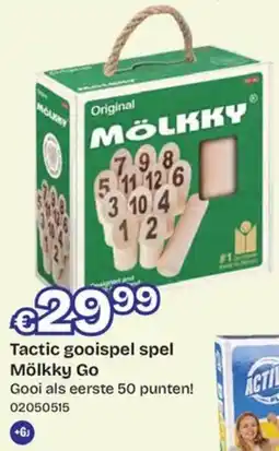 ToyChamp Tactic Gooispel Spel Mölkky Go aanbieding