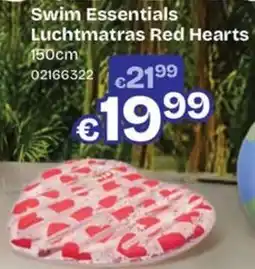 ToyChamp Swim Essentials Luchtmatras Red Hearts aanbieding