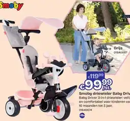 ToyChamp Smoby Driewieler Baby Driver aanbieding