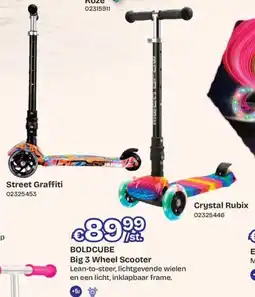 ToyChamp BoldCube Big 3 Wheel Scooter aanbieding