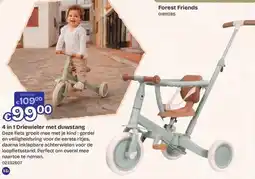 ToyChamp 4 in 1 Driewieler met Duwstang aanbieding