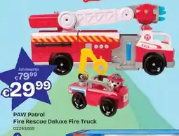 ToyChamp PAW Patrol Fire Rescue Deluxe Fire Truck aanbieding