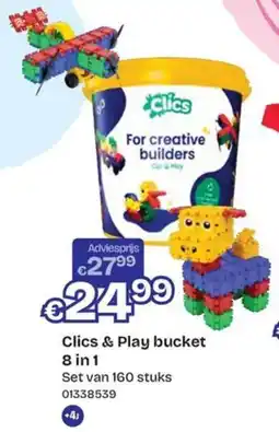 ToyChamp Clics & Play bucket 8-in-1 aanbieding
