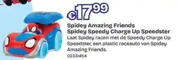 ToyChamp Spidey Amazing Friends Spidey Speedy Charge Up Speedster aanbieding