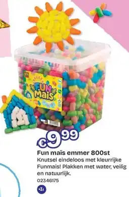 ToyChamp Fun maïs emmer 800st aanbieding