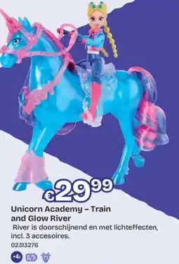 ToyChamp Unicorn academy - train and glow river aanbieding