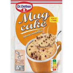 Albert Heijn Dr. Oetker Mug cake stracciatella aanbieding