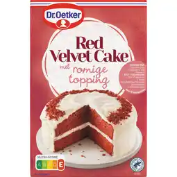 Albert Heijn Dr. Oetker Red velvet cake met romige topping aanbieding