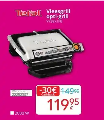 Eldi Tefal Vleesgrill opti-grill aanbieding