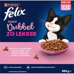 Albert Heijn Felix Dubbel zo lekker junior kip,kalkoen&melk aanbieding
