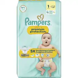Albert Heijn Pampers Premium protection luiers maat 1 aanbieding