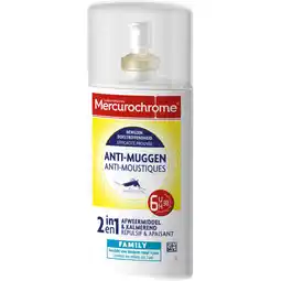 Albert Heijn Mercurochrome Anti-muggen 2in1 afweer & kalmerend bel aanbieding