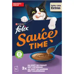 Albert Heijn Felix Sauce time met kip- of zalmsmaak aanbieding
