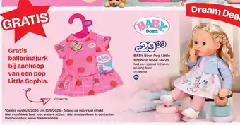 Baby born pop little sophian rose