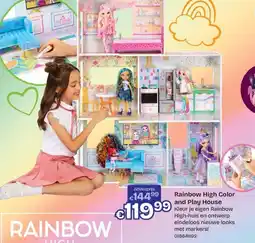 ToyChamp Rainbow high color and play house aanbieding