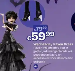 ToyChamp Wednesday raven dress aanbieding