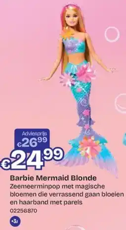 ToyChamp Barbie mermaid blonde aanbieding