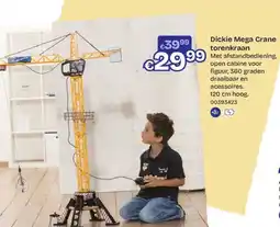 ToyChamp Dickie mega crane torenkraan aanbieding
