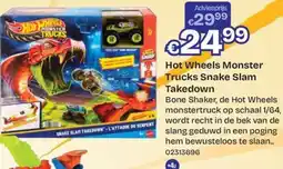 ToyChamp Hot wheels monster trucks snake slam takedown aanbieding