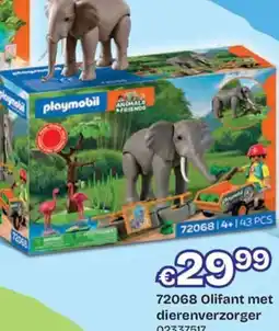 ToyChamp olifant met dierenverzorger aanbieding