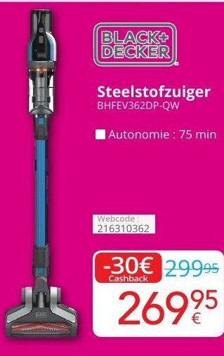 Eldi Steelstofzuiger aanbieding