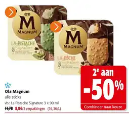 Colruyt Ola Magnum La Pistache Signature 3 x 90 ml aanbieding