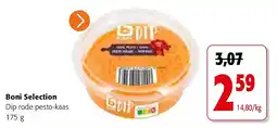Colruyt Boni Selection Dip rode pesto-kaas 175 g aanbieding