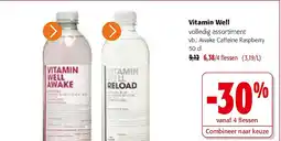 Colruyt Vitamin Well Awake Caffeine Raspberry 50 cl aanbieding
