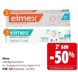 Colruyt Elmex Tandpasta Anti-Cariës Original 75 ml aanbieding