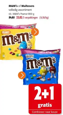 Colruyt M&M’s Peanut 800 g aanbieding