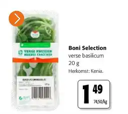 Colruyt Boni Selection verse basilicum 20 g aanbieding