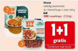 Colruyt Vivera Oriental burger 2 stuks 200 g aanbieding