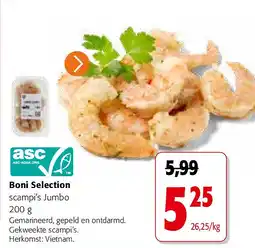 Colruyt Boni Selection scampi’s Jumbo 200 g aanbieding