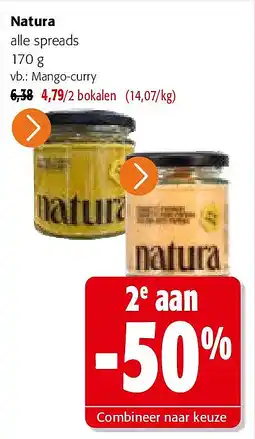 Colruyt Natura Mango-curry aanbieding