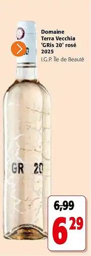 Colruyt Domaine Terra Vecchia ‘GRis 20’ rosé 2025 aanbieding